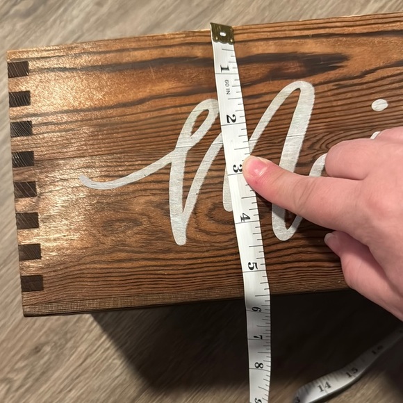 Wooden Mail Box with Script Design - Picture 6 of 7